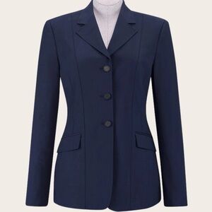 RJ Classics Nora 37.5 Grey Label Show Coat Navy Size 14 Short NWT